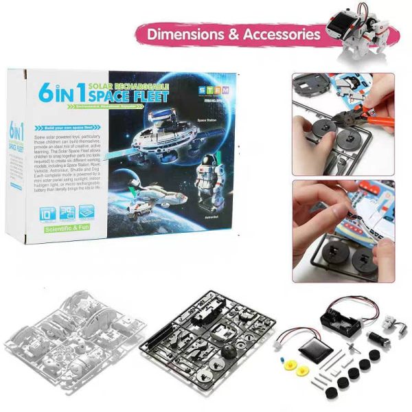 Kit de robótica solar 6 en 1