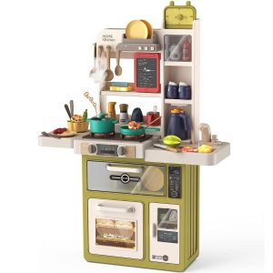 Cocina Niñas Vapor De Agua Lavaplatos Sonido Luces 84cm