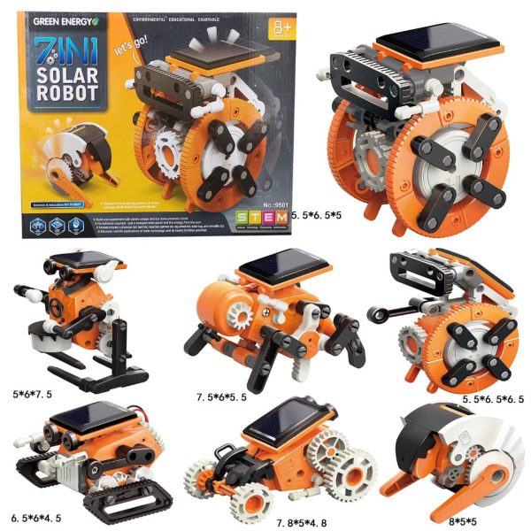 Kit de robótica solar 7 en 1