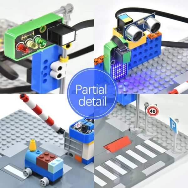Kit de sistema de tráfico inteligente Kidsbits para Arduino Scratch. Compatible con LEGO - Imagen 7