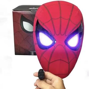 Máscara Electrónica de Spiderman con anillo