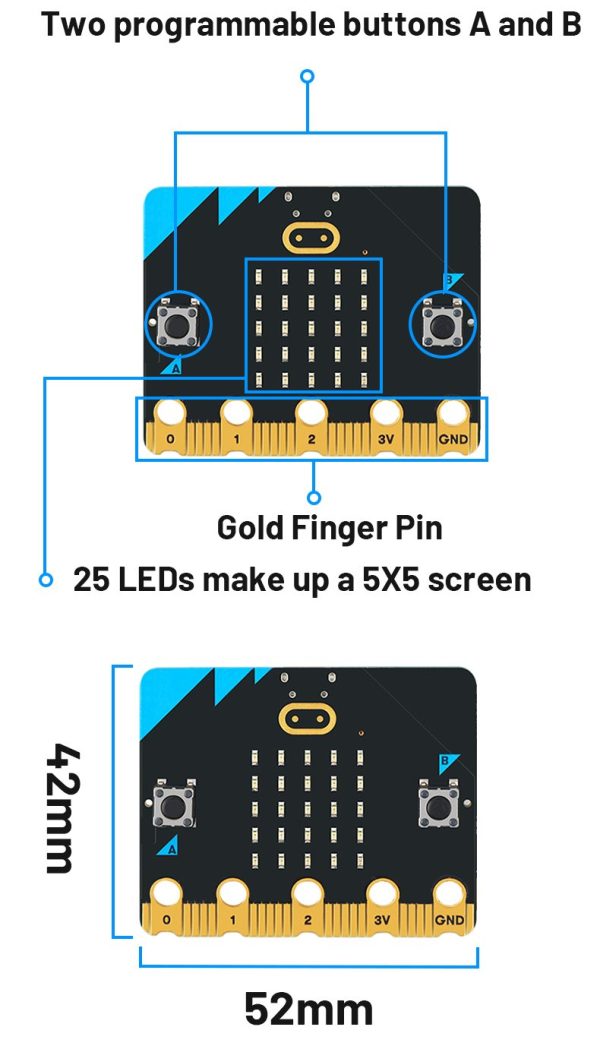 Microcontrolador Microbit V2.2 - Imagen 4