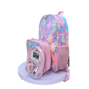 Set Morral Escolar Unicornio School Yard Vibes 3 piezas