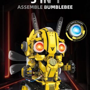Robot Bumblebee 5 en 1 de 612 piezas con control remoto y APP con programación tipo Scratch