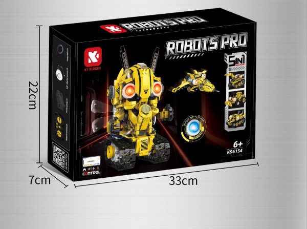 Robot Bumblebee 5 en 1 de 612 piezas con control remoto y APP con programación tipo Scratch - Imagen 3
