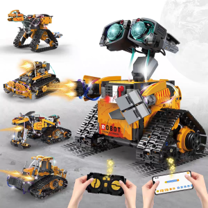 Robot WALL-E 5 en 1 de 673 piezas con control remoto y APP con programación tipo Scratch