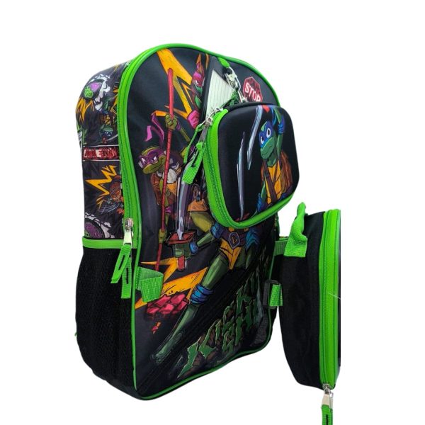 Set Morral Escolar Tortugas Ninja 4 piezas - Imagen 4