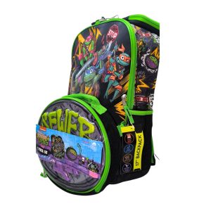 Set Morral Escolar Tortugas Ninja 4 piezas