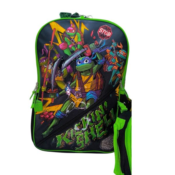 Set Morral Escolar Tortugas Ninja 4 piezas - Imagen 2