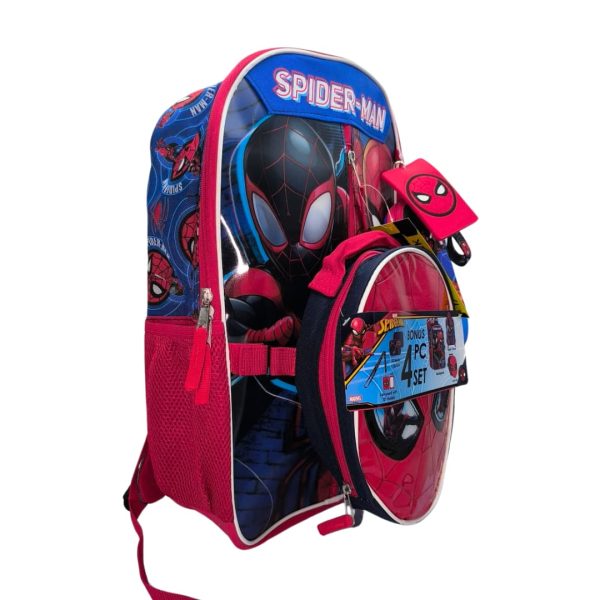 Set Morral Escolar Spiderman 4 piezas - Imagen 3