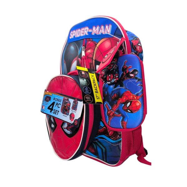 Set Morral Escolar Spiderman 4 piezas - Imagen 2