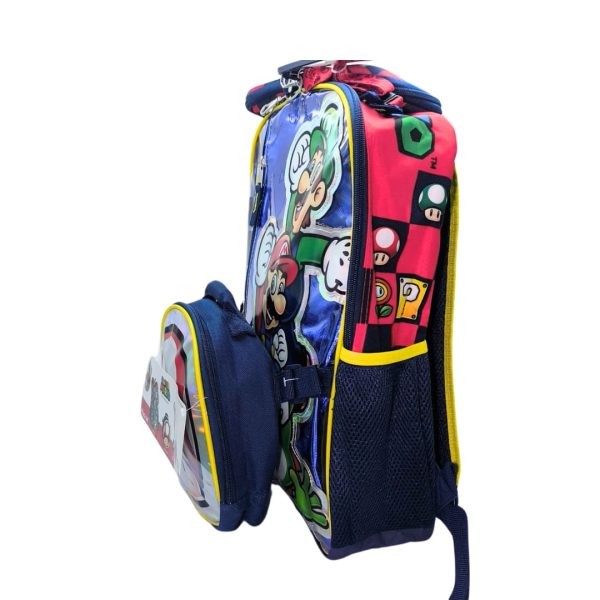 Set Morral Escolar Super Mario Bros 4 piezas - Imagen 2