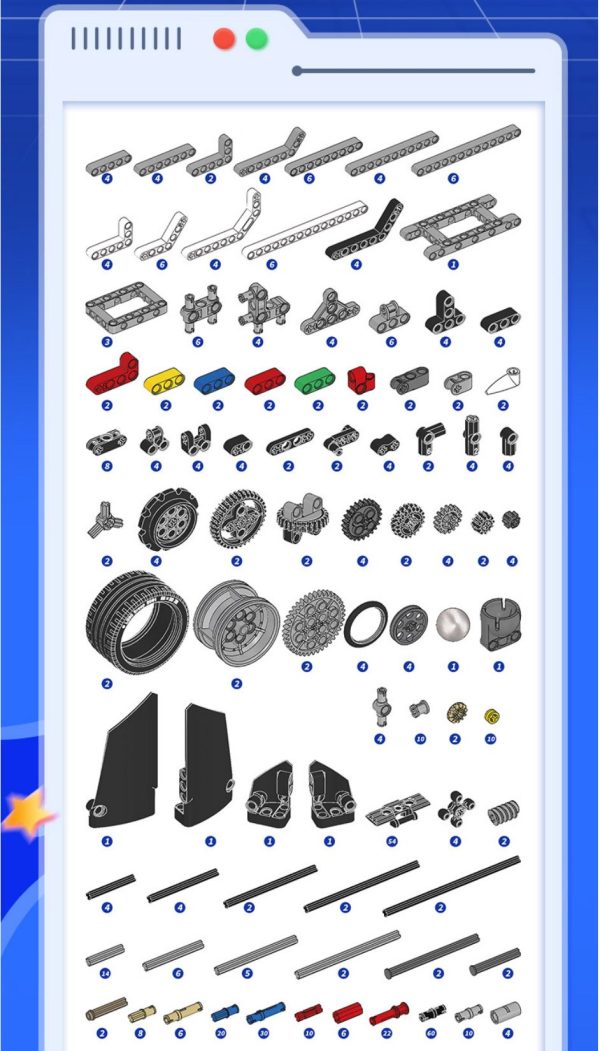 Kit Caja Bloques de Construcción EV3 (45560 + 45544) 1600 piezas - Imagen 14