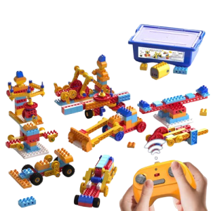 Caja Bloques de Construcción Preescolar con control remoto