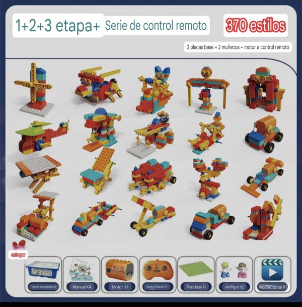 Caja Bloques de Construcción Preescolar con control remoto - Imagen 4