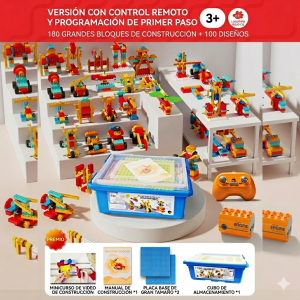 Caja Bloques de Construcción Preescolar con control remoto
