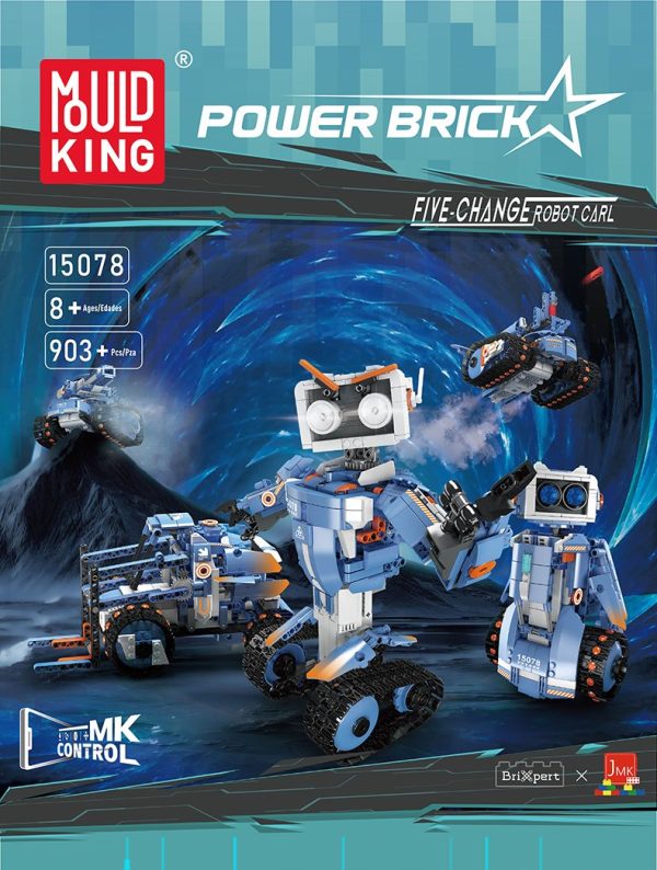 Robot Carl 5 en 1  Mould King robótico de 903 piezas - Imagen 2