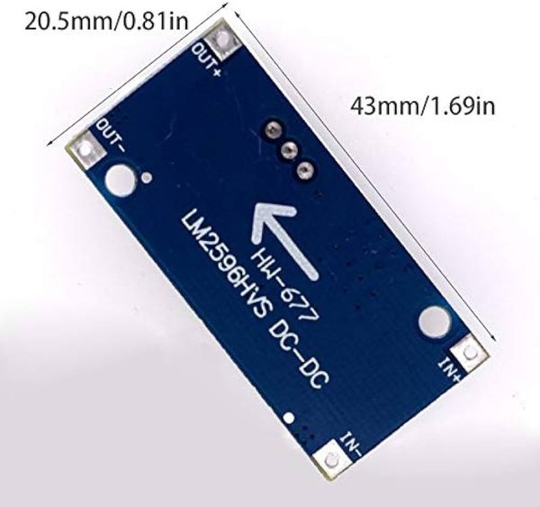 Módulo Regulador de Voltaje para Arduino LM2596 (Reductor) - Imagen 2