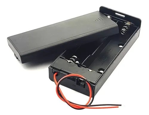 Porta Batería Para 2 Baterías 18650 Con Interruptor