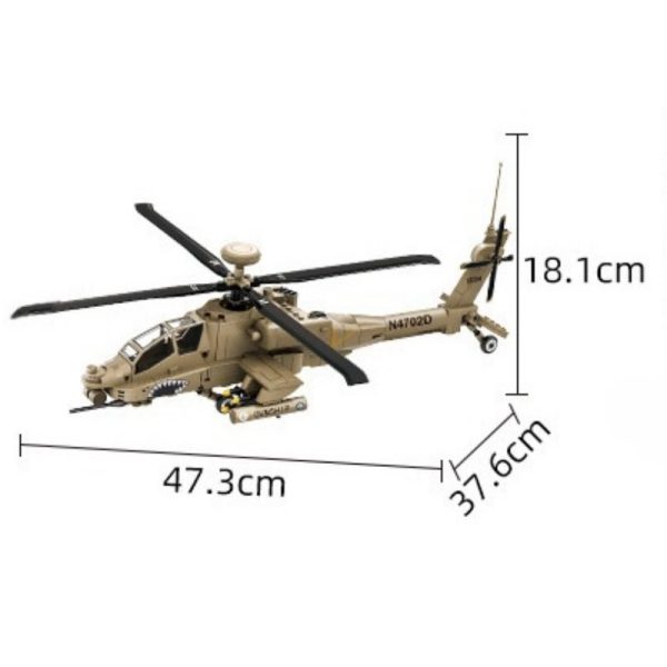 Helicóptero Bloques de construcción Marca Wange - Imagen 3