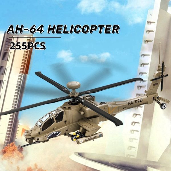 Helicóptero Bloques de construcción Marca Wange - Imagen 4