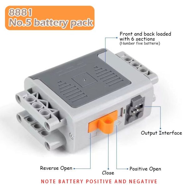 Caja de baterías y Motor M Bloques Construcción para caja 9686 - Imagen 4