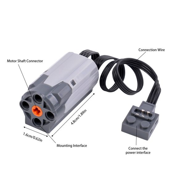 Caja de baterías y Motor M Bloques Construcción para caja 9686 - Imagen 7