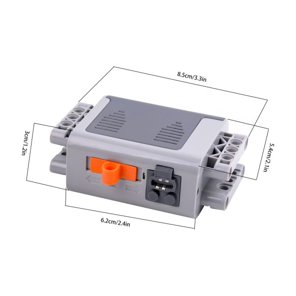 Caja de baterías y Motor M Bloques Construcción para caja 9686 - Imagen 6