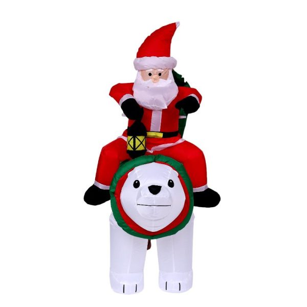 Inflable Navidad Oso Polar de 1.8 metros - Imagen 4