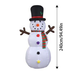Inflable Navidad Muñeco de nieve de 2.4 metros (en tránsito)