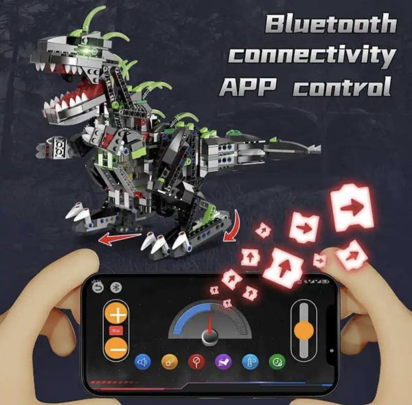 Dinosaurio Robot 2 En 1 De 832 Piezas Robótica Scratch - Imagen 6