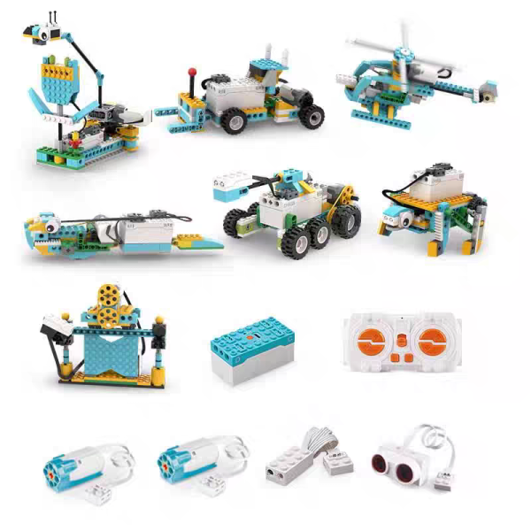 Caja Bloques de Construcción BC-82 con motores y sensores para el aprendizaje de robótica y programación - Imagen 2