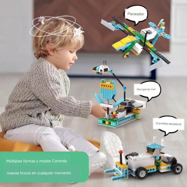 Caja Bloques de Construcción BC-82 con motores y sensores para el aprendizaje de robótica y programación - Imagen 6