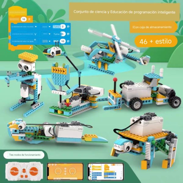 Caja Bloques de Construcción BC-82 con motores y sensores para el aprendizaje de robótica y programación - Imagen 3