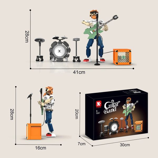Guitarrista con corneta Bluetooth KeeYee World de 721 piezas - Imagen 3