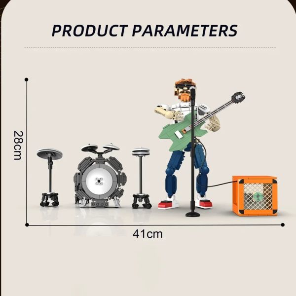 Guitarrista con corneta Bluetooth KeeYee World de 721 piezas - Imagen 2