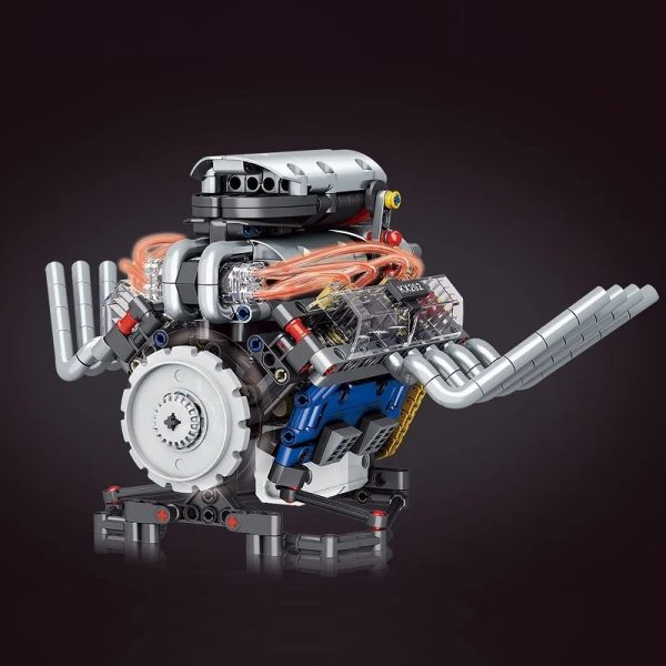 Motor V8 KeeYee World robótico de 665 piezas App - Imagen 7