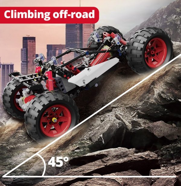 Buggy Bigfoot Climbing KeeYee World robótico de 366 piezas App y programación Tipo Scratch - Imagen 12
