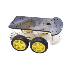 Kit Chasis Robot Inteligente 4wd Doble Piso (desarmado)