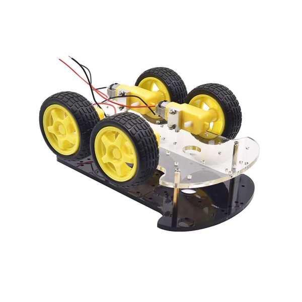 Kit Chasis Robot Inteligente 4wd Doble Piso (desarmado) - Imagen 4