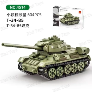 Tanque militar T34-85 Marca Wange 604 piezas