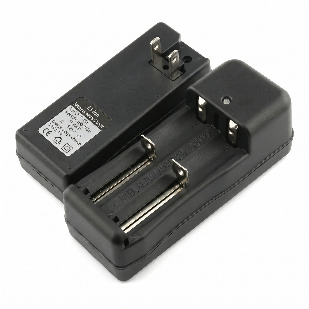 Cargador doble para Baterías 18650