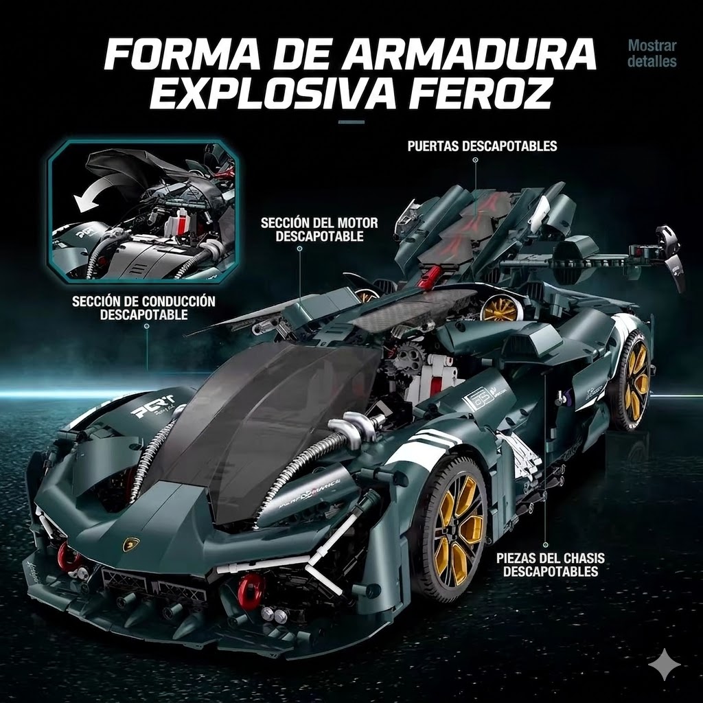 Lamborghini Terzo Millennio Technic 3159 Piezas - Imagen 5