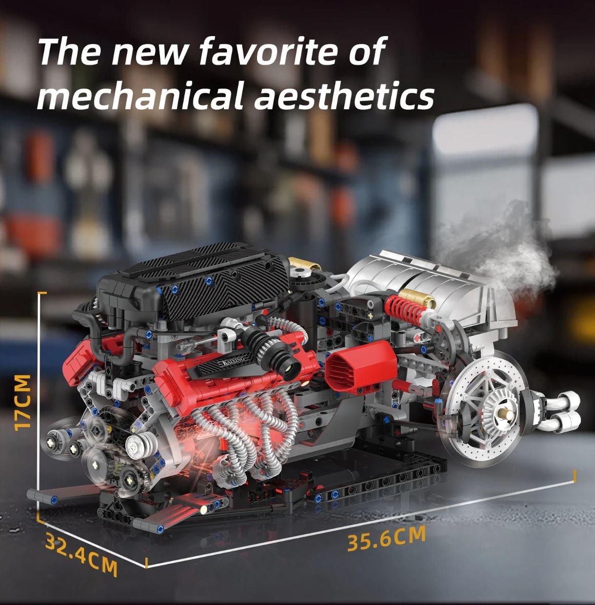 Motor Ferrari Enzo V12 con movimiento de 1610 piezas - Imagen 6