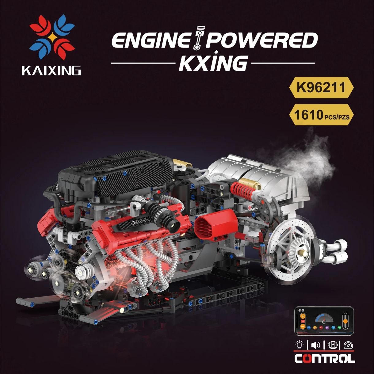 Motor Ferrari Enzo V12 con movimiento de 1610 piezas - Imagen 4