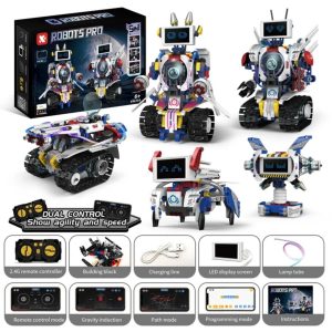 Robot Pro 5 En 1 Pantalla led Technic De 600 Piezas