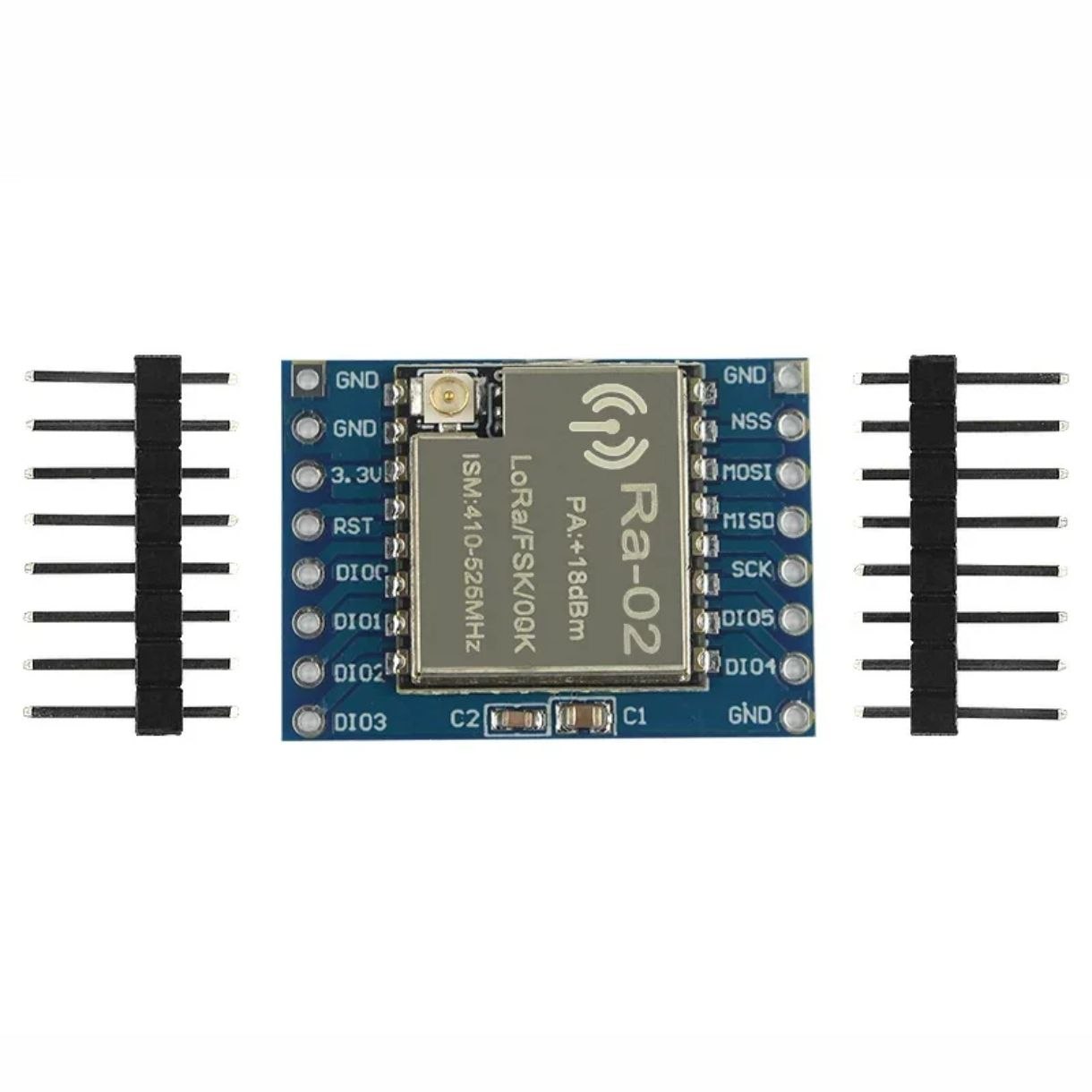 Módulo de Comunicación Inalámbrica LoRa Ra-02 SX1278 (433MHz) con Placa Base