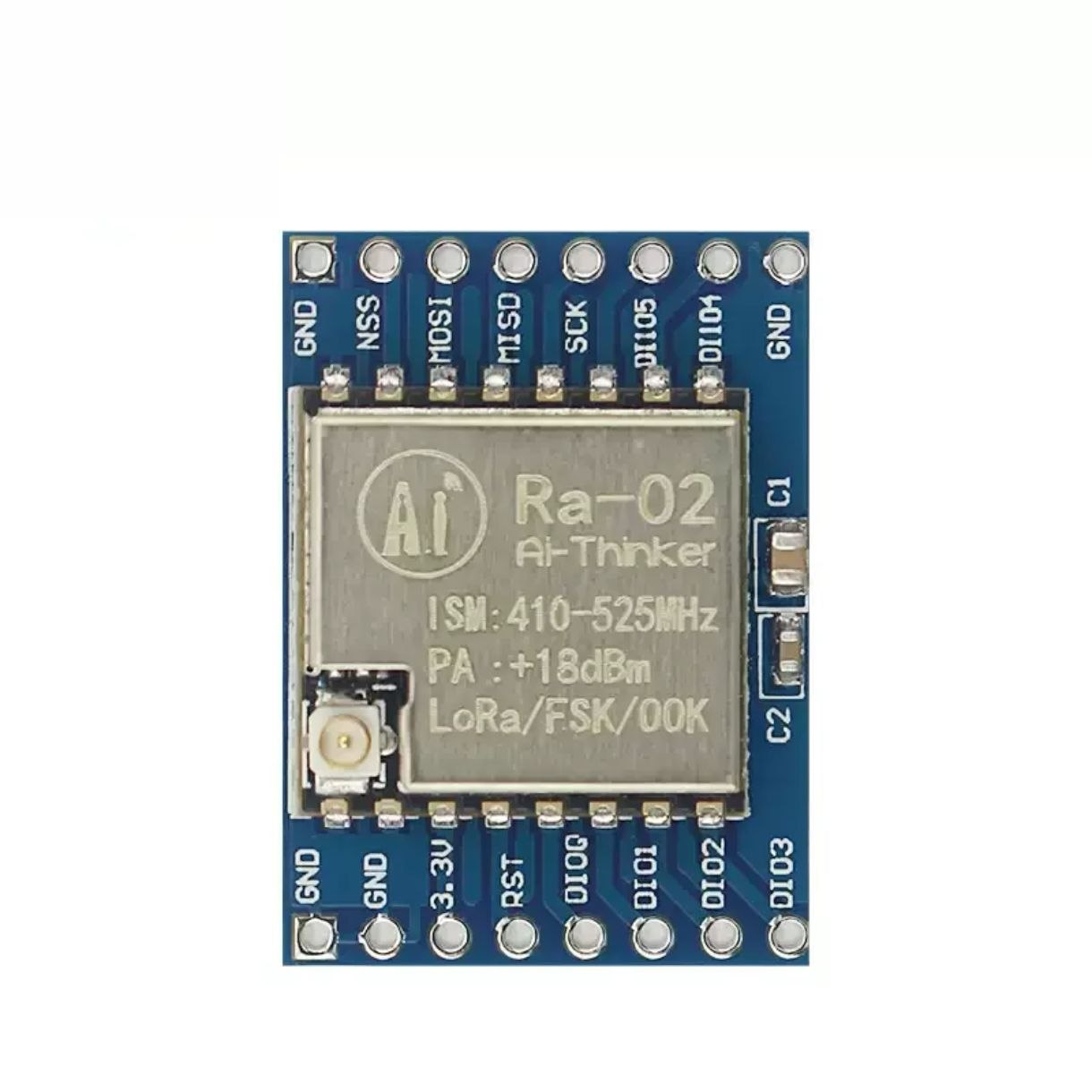Módulo de Comunicación Inalámbrica LoRa Ra-02 SX1278 (433MHz) con Placa Base - Imagen 3