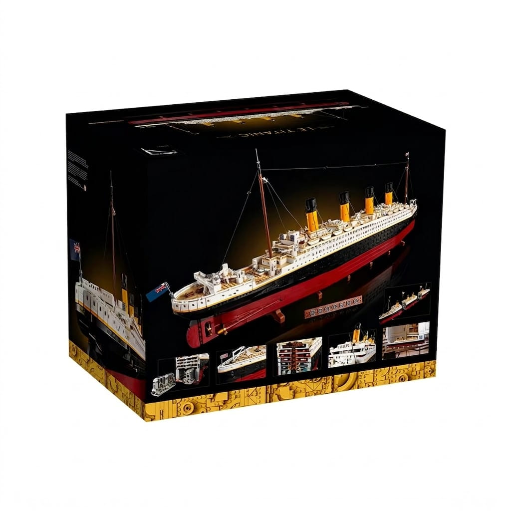 Transatlántico Titanic a Gran Escala De 9.090 Piezas incluye luces