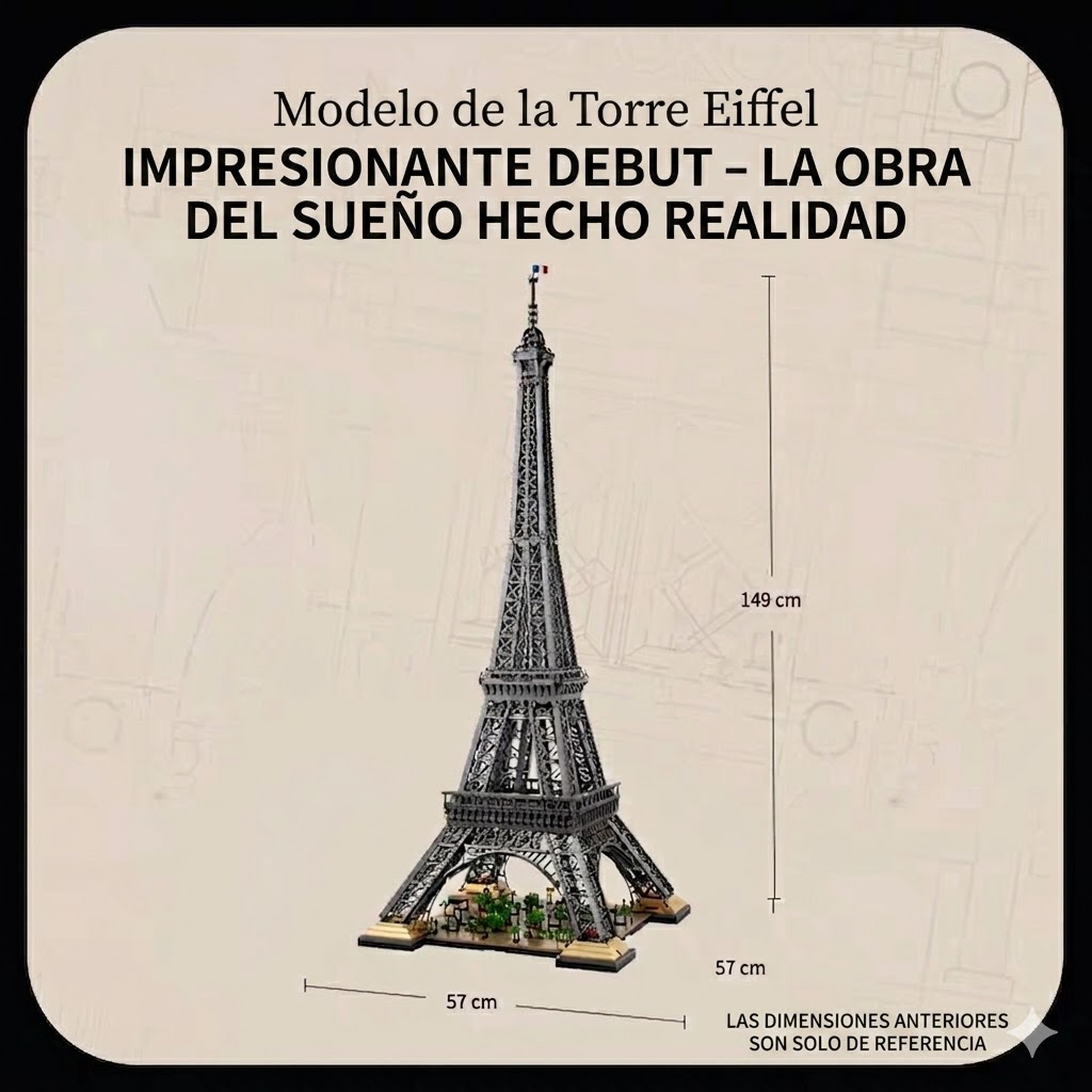 Torre Eiffel de París a Gran Escala De 10.001 Piezas - Imagen 6